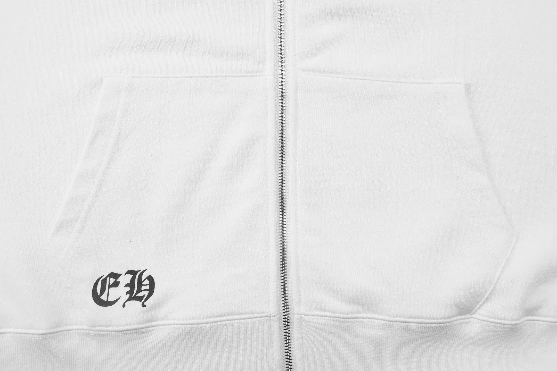 P310 Chrome Hearts Chrome Hearts Cardigan Horseshoe Printed Hooded Sweatshirt Size: SMLXL Color: White Black